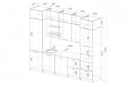 Кухонный гарнитур Дюна экстра, 300 см 