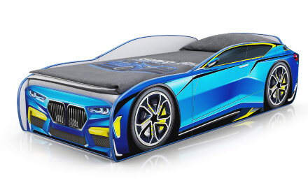 Кровать-машина Little Kiddy, голубой 