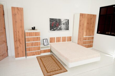 Модульная спальня Парус, белый/вотан 3 