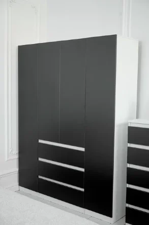 Модульная спальня Парус, белый/Графит 2 