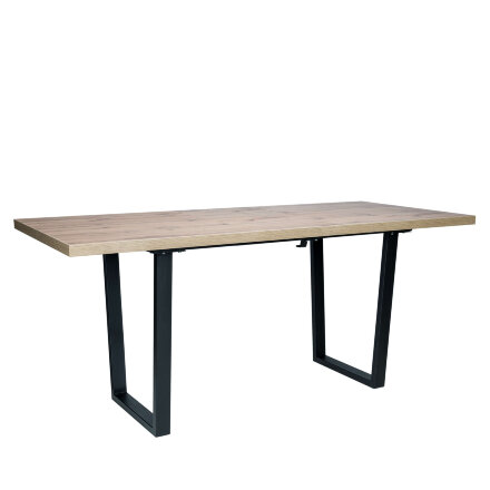 Стол раздвижной Leset Ларс 2Р Дуб / Металл черный 