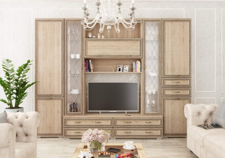 Пенал с полками Ливорно ЛШ-1, дуб сонома 