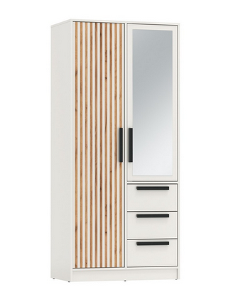 Шкаф 2-х дверный 83.09 Вегас, Белый 