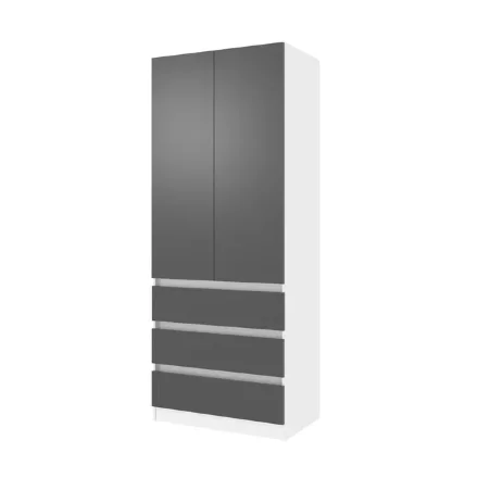 Шкаф 800 Парус, белый/Графит 
