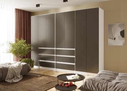 Шкаф 1600 Парус, белый/Графит 