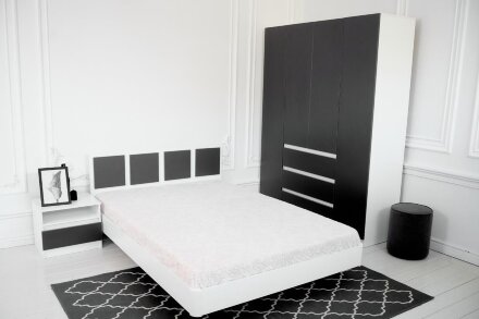 Шкаф 1600 Парус, белый/Графит 