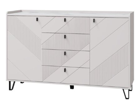 Комод с 2 дверками и 4 ящиками Кашемир 