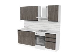 Кухонный гарнитур Ноктюрн стандарт, 160 см
