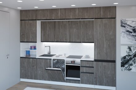 Кухонный гарнитур Ноктюрн люкс, 300 см 